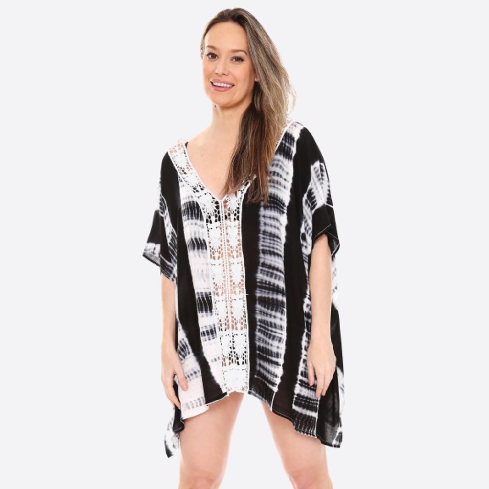 Tie Dye Crochet Cover up